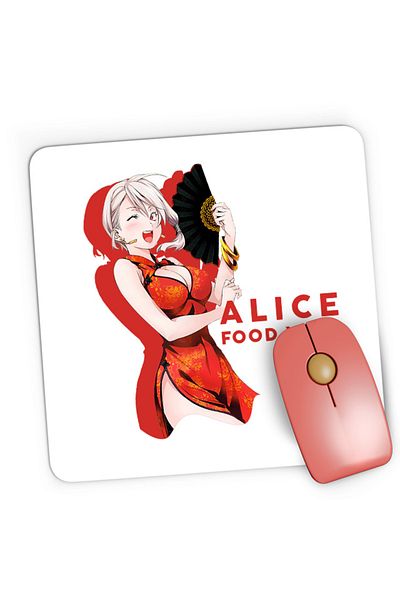 OEM Mousepad Gaming Food Wars Alice Fan Chinese Dress Animeuri, 21x19 cm