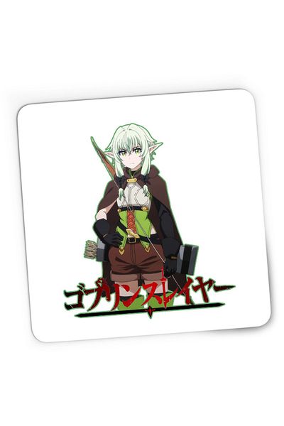 OEM Mousepad Gaming Goblin Slayer Magical Elf Bow Archer Otaku Demon, 21x19 cm