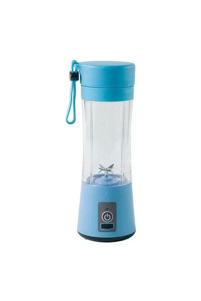 Jumbo Mini Portable Blender Rechargeable via USB with Transparent Plastic and Silicone Handle 380ml