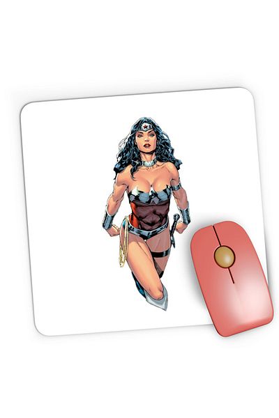OEM Mousepad Gaming Wonder Woman Diana Princess Ares God of Fight Superheroine, 21x19 cm