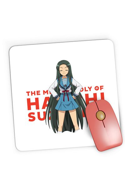OEM Mousepad Gaming Haruhi Suzumiya Tsuruya Light Novel Slice of Life Duplo, 21x19 cm