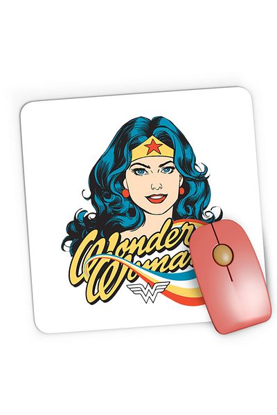 OEM Mousepad Gaming Wonder Woman Retro Comics Star Beautiful Power, 21x19 cm