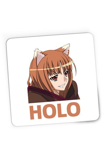 OEM Mousepad Gaming Spice And Wolf Holo Funny Face Anime Japan, 21x19 cm