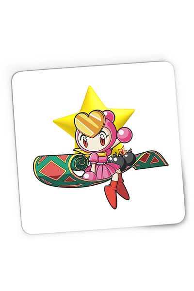 OEM Mousepad Gaming Bomberman Women Carpet Star Fly, 21x19 cm