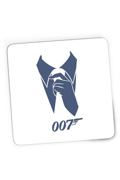 OEM Mousepad Gaming James Bond White Collar Ian Fleming MI5, 21x19 cm
