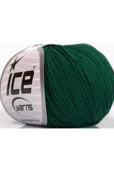 Ice yarns 4x50 جرام. خيوط أميجورومي قطنية أكريليك، خيوط قطنية بلون أخضر داكن،...