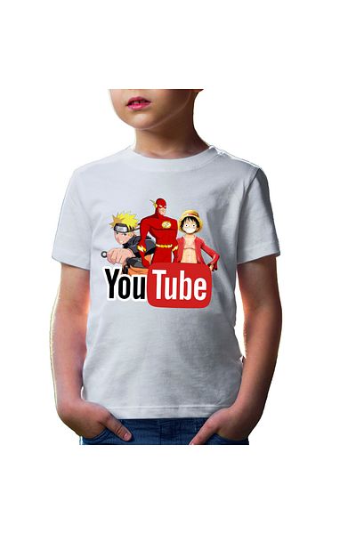 OEM Tricou copii The Flash Naruto One Piece Anime Cartoon