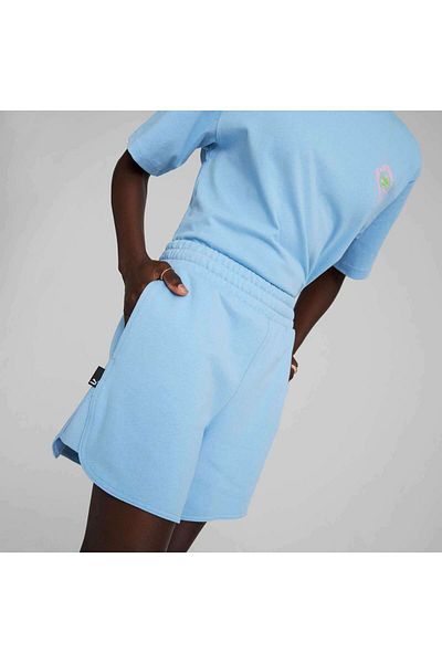 Puma Women Sportswear Fit Brand Logo Training Shorts, Blue