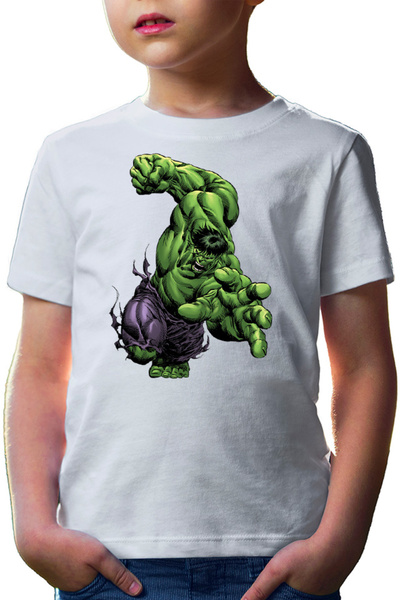 OEM Tricou copii Hulk Illustration Help Comic Book Animation Movie