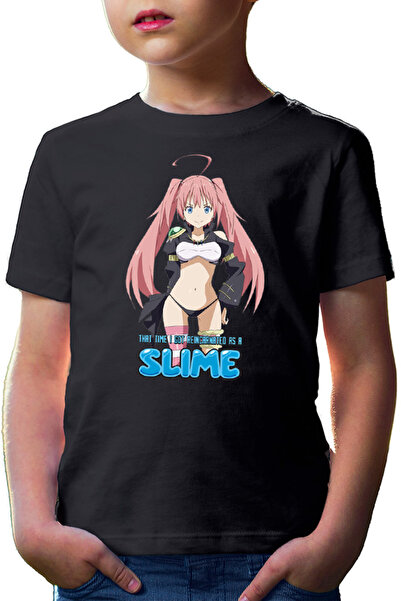 OEM TenSura That Time Slime Milin Powerful Demon Kids T-shirt