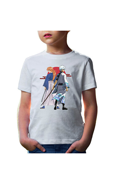 OEM Tricou copii Rurouni Kenshin Kenshin Gintoki Samurai Pose