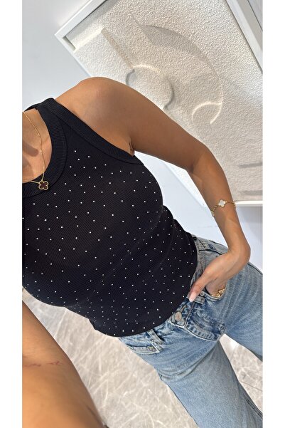 sinemkivanc co Stone Detail Ribbed Athlete