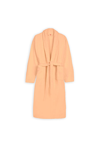 OEM Hotel SPA and Bathrobe with Kimono Collar Velour 100% Cotton, unisex S/M, 420 grams/sqm, Orange