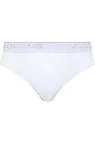 U.S. Polo Assn. Slip pentru bărbați, mărime mare, 3 piese, 100% bumbac, alb