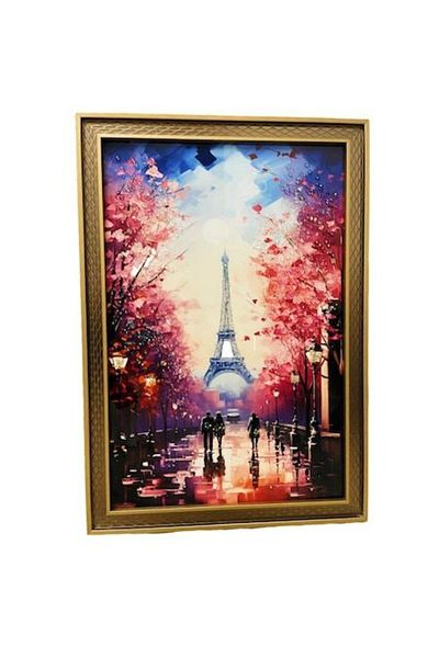 BLA BLA FOAM Pictură 3D din rășină cu pietricele strălucitoare, 46x66 cm – Artă decorativă murală