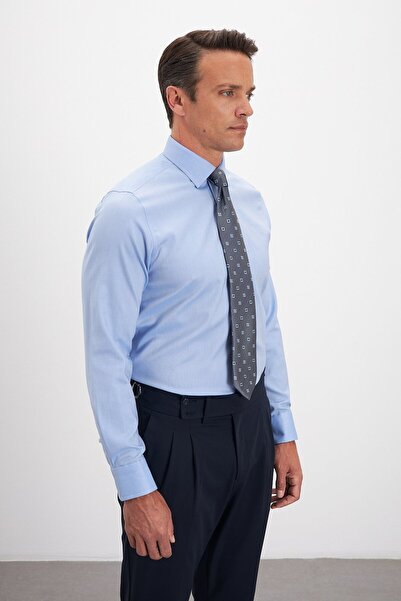 Paşahan No Ironing Required 100% Cotton Non Iron Classic Collar Oxford Men's Shirt