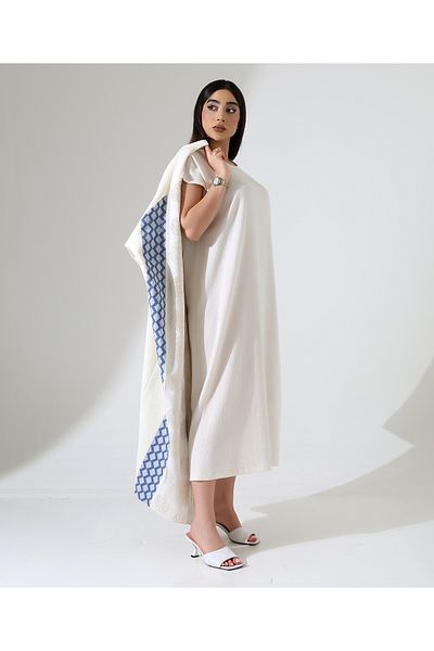 Fi'l Arz Fashion Agraf Closure Ring Pattern Abaya
