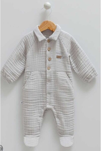 Caramell Coolest Organik Müslin Patikli Tulum