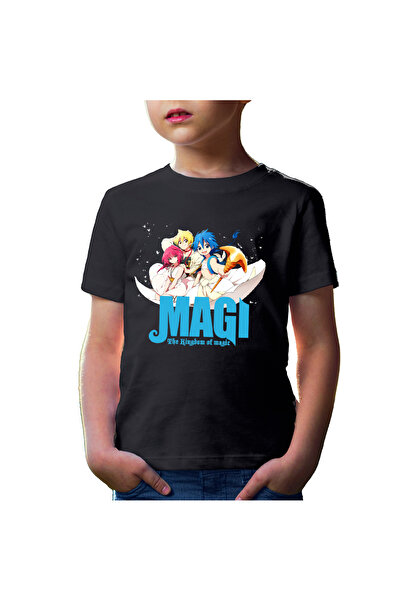 OEM Tricou copii Magi The Labyrinth of Magic Protagonists Group Flying Carpet