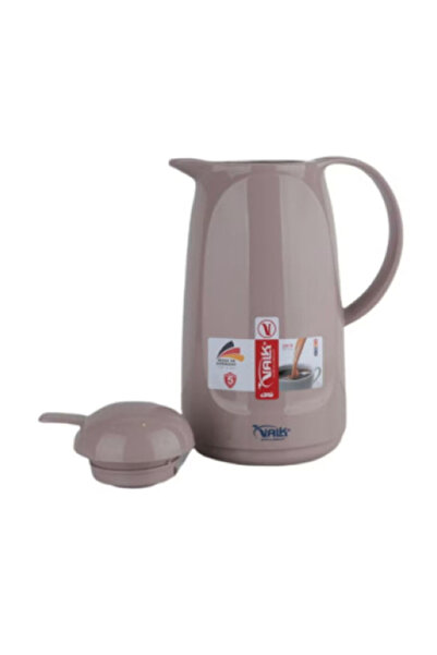 Valk Double Wall Glass Anti-Leakage Wide Mouth Vacuum Flask with Push Cover 1 Liter