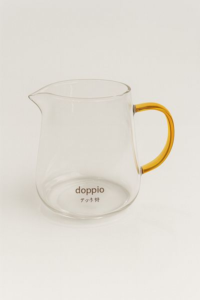 TSUMAB Clear Glass Coffee Server with Amber Handle – 360ml