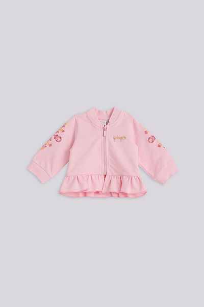 Layette Baby Girl Pink Tracksuit Top