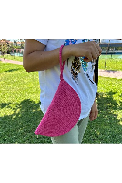 HHKARTS Jute Mussel Handbag