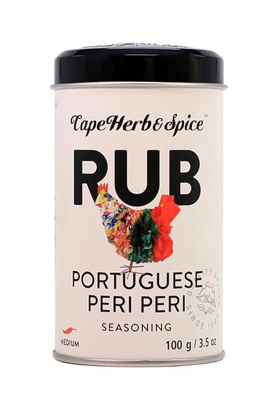 Cape Herb & Spice Portuguese Peri Peri Rub Seasoning Condiment, 100g