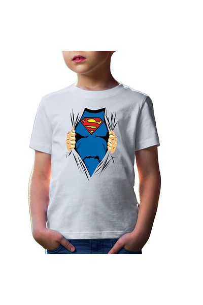 OEM Tricou copii Superman Clark Kent Pop Hero Men of Steel
