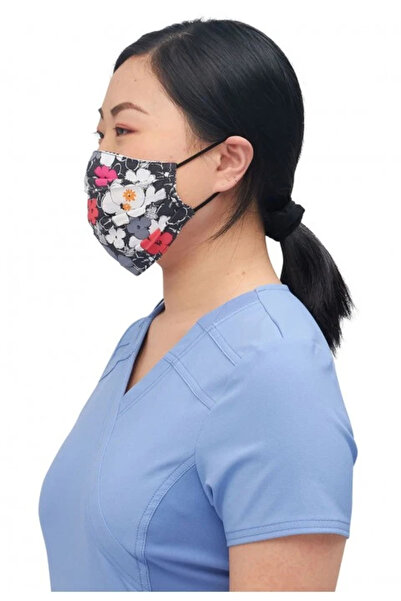 Cherokee UNIFORMS Reversible Protective Mask - Sweet Flow / Leopard Jungle | Cherokee Mask Size: One Size