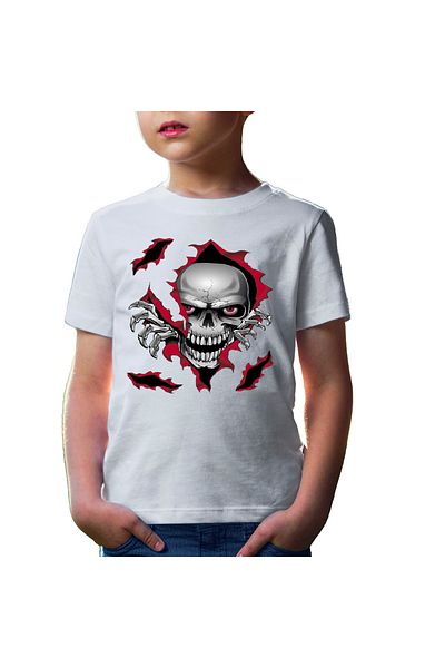 OEM Tricou copii Predator Biker Skull Logo Motor Skeleton