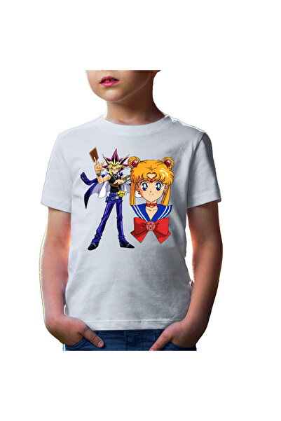 OEM Yu Gi Oh Mutou Sailor Moon Duel Links Anime Παιδικό T-shirt