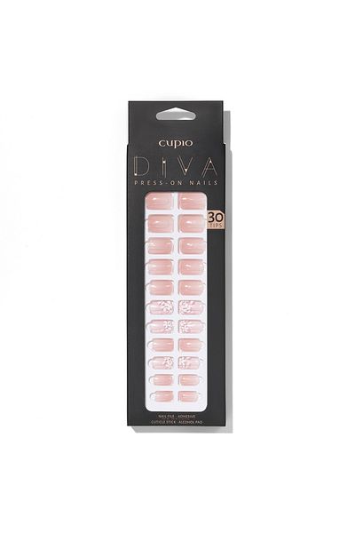 Cupio Σετ ψεύτικων νυχιών Diva - Elegant Nude