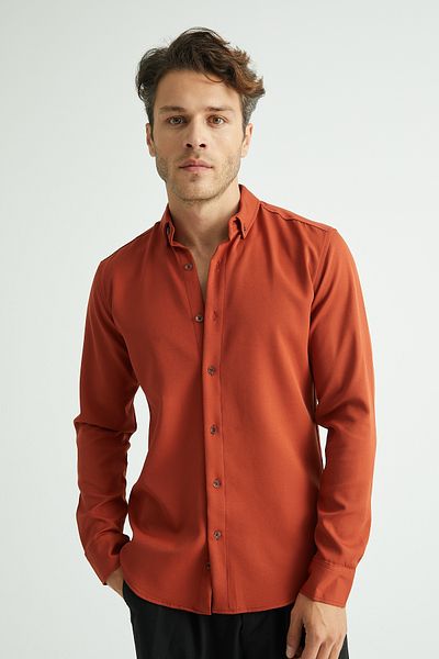 Klothy Мъжка риза Slim Fit Easy Iron New Season 2353