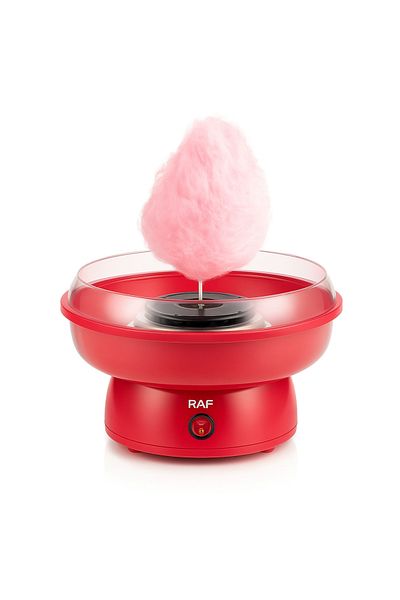 Blasko Aparat de Facut Vata de Zahar 500W Electric Compact Rosu Alb Petreceri Acasa Copii si Familie