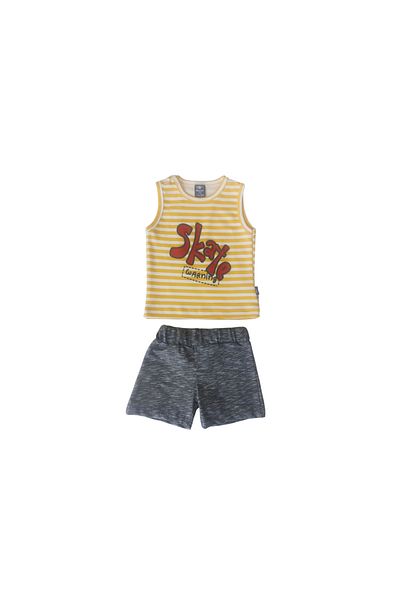 Nazar Baby Boy Suit with Strap and Shoulder Patch
