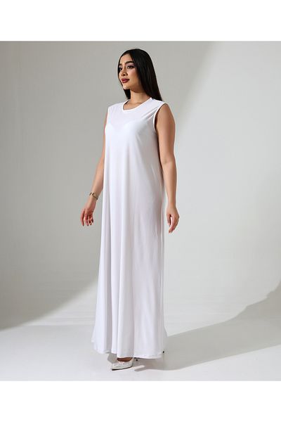 Fi'l Arz Fashion Long Zero Sleeve Dress