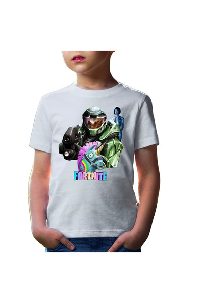 OEM Tricou copii Halo Chief Cortana Fortnite Lama Battle
