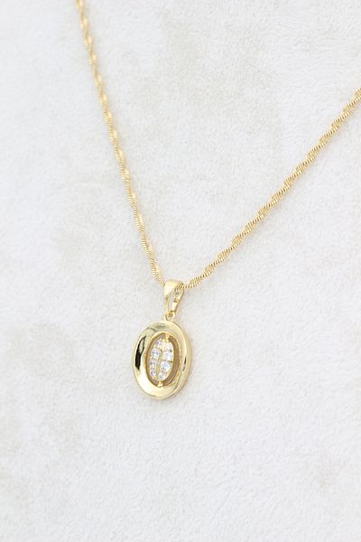 XUPING JEWELRY Style Pearl/Xuping Jewelry Leaf Zircon Stone Necklace