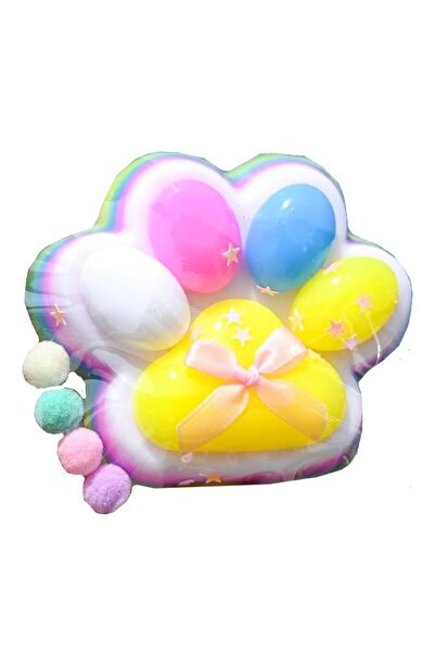 Teo Squishy Antistress Toy, , Slow Rising, Cat Paw Pattern, Squishy, BIG 12.5 x 10.5 cm, 22