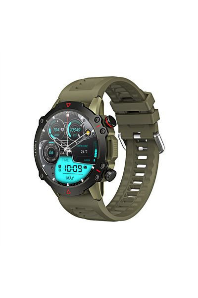 OEM Men's Smartwatch COOSTAR TF10PRO, 1.53" HD, BT 5.0, FitCloudPro, Silicone, Green, Sport