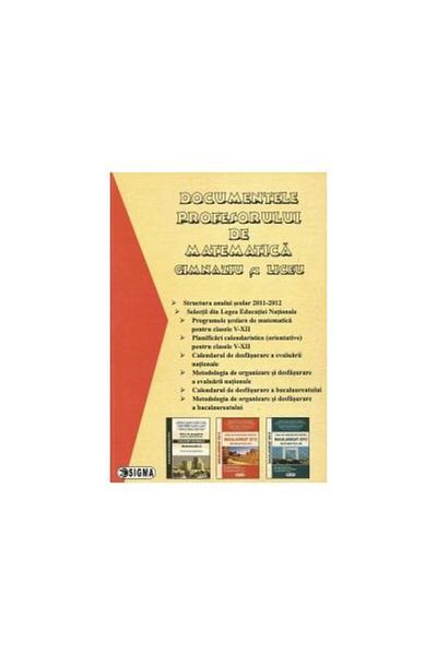 Editura Sigma High school math teacher documents