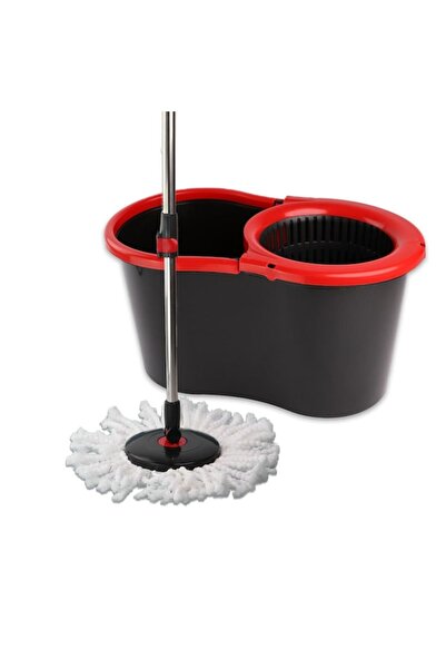 Nova Home Promotional Set: Bucket with Spinner, Rotary Mop, Telescopic Metal Handle, 360-degree Mop Rotation,