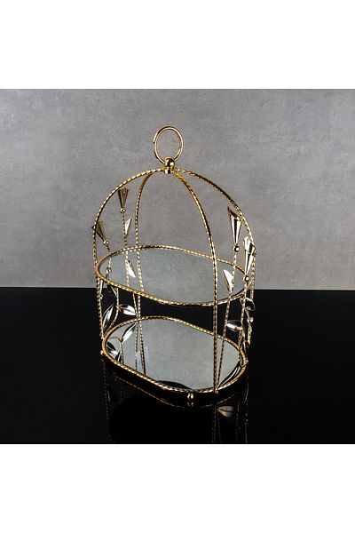 Hinora Gala Model 2 ορόφων με καθρέφτη παρουσίασης/οργάνωσης 30x19x43cm