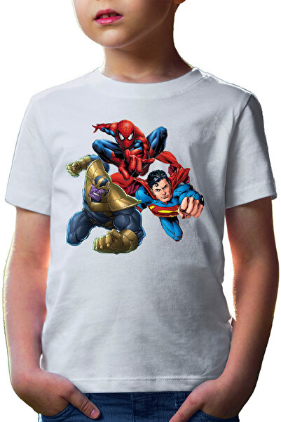 OEM Tricou copii Thanos Superman Spiderman Hero Gems Avangers