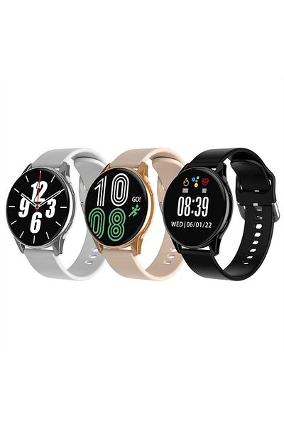 OEM Ceas Smartwatch Unisex COOSTAR T2PRO, 1.28" IPS HD, BT 5.4, FitCloudPro, Silicon, Silver, Sport