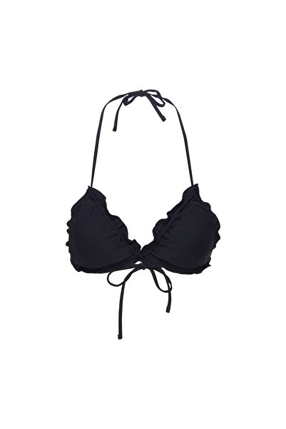 Bloovii String Bikini Top Triangle Bralette with Ruffle & Removable Pads | Hawai