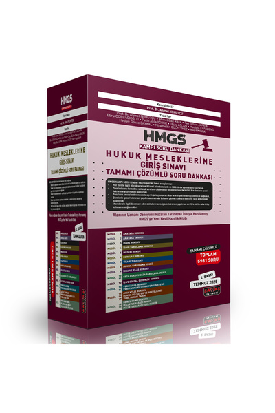 Savaş Yayınevi 2025 HMGS Kampı Soru Bankası Seti Temmuz 2. Baskı