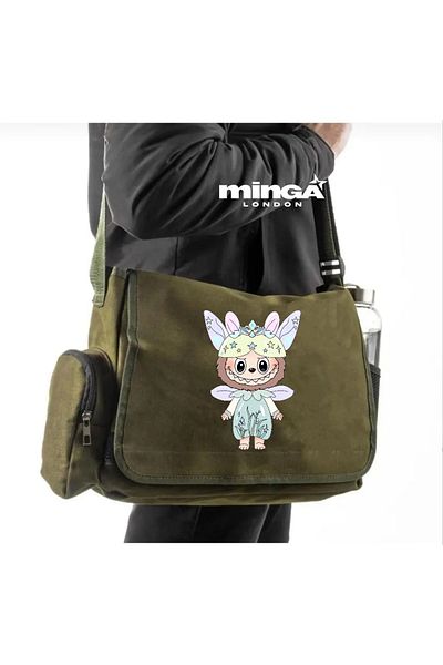 Minga London Khaki Labubu Elf Costume Messenger Bag - Minga London