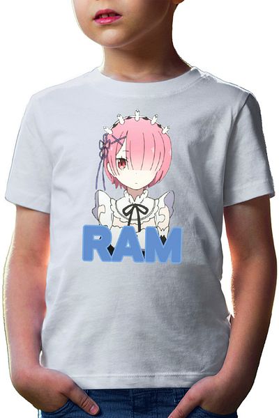 OEM Tricou copii Re Zero RAM Sister Isekai Paranormal Demon Time Travel
